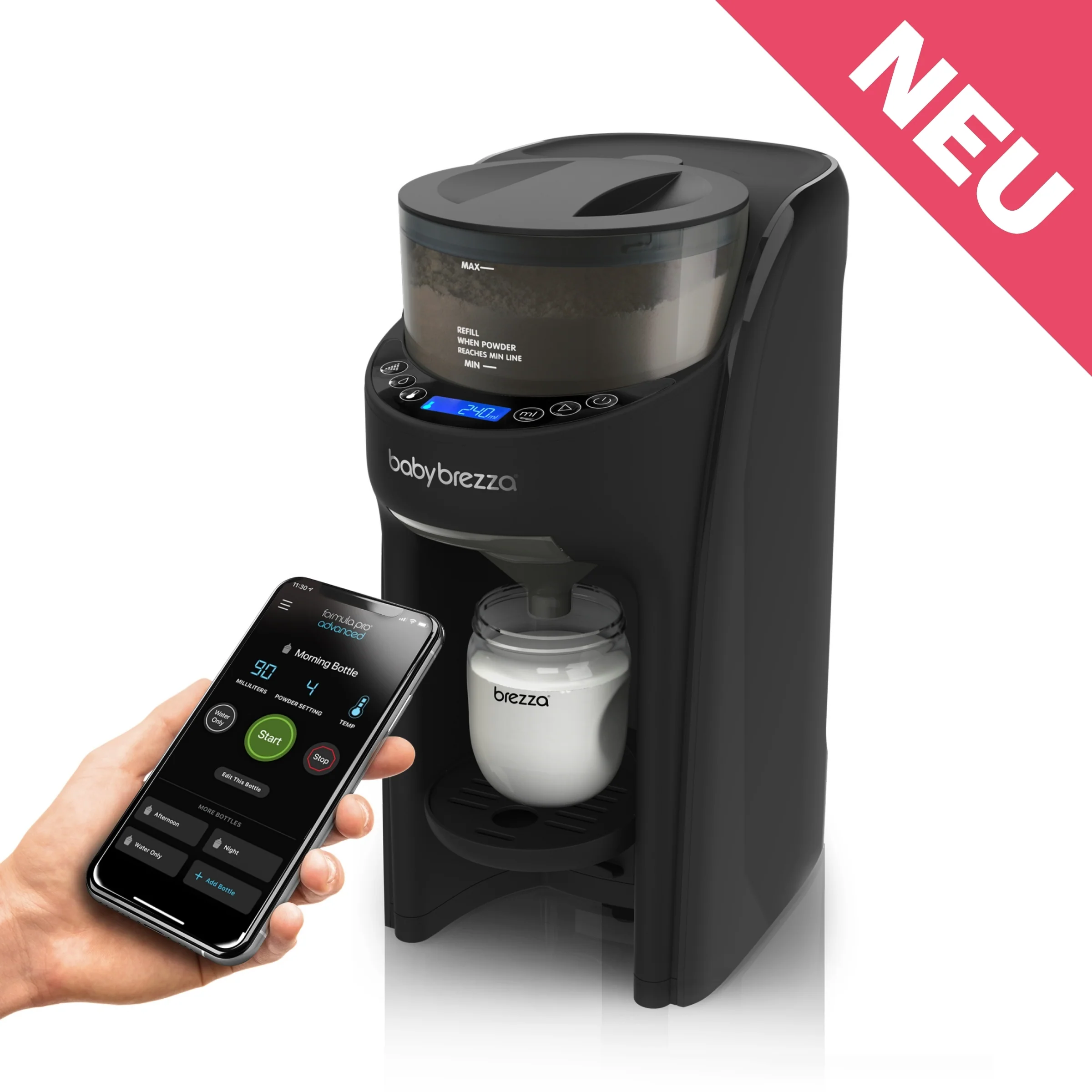 Milchflaschenzubereitung